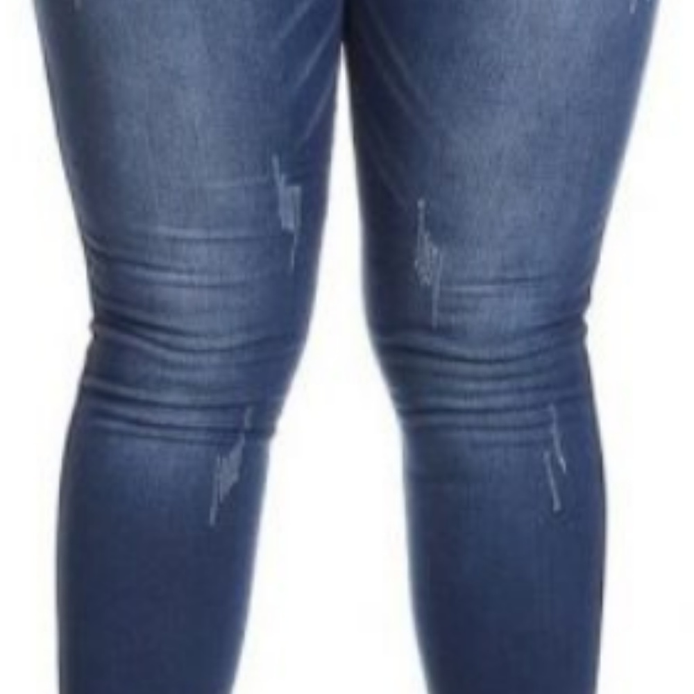 Sale!Jvini Women's Pull-On Distressed Jeggins 3984